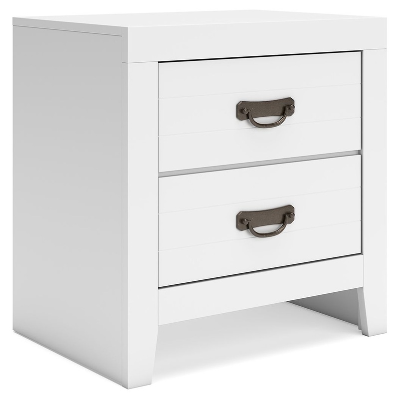 Binterglen – Two Drawer Night Stand – White