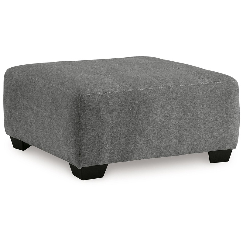 Birkdale Court – Oversized Accent Ottoman – Gray