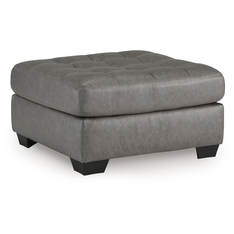 Clairette Court – Oversized Accent Ottoman – Alloy