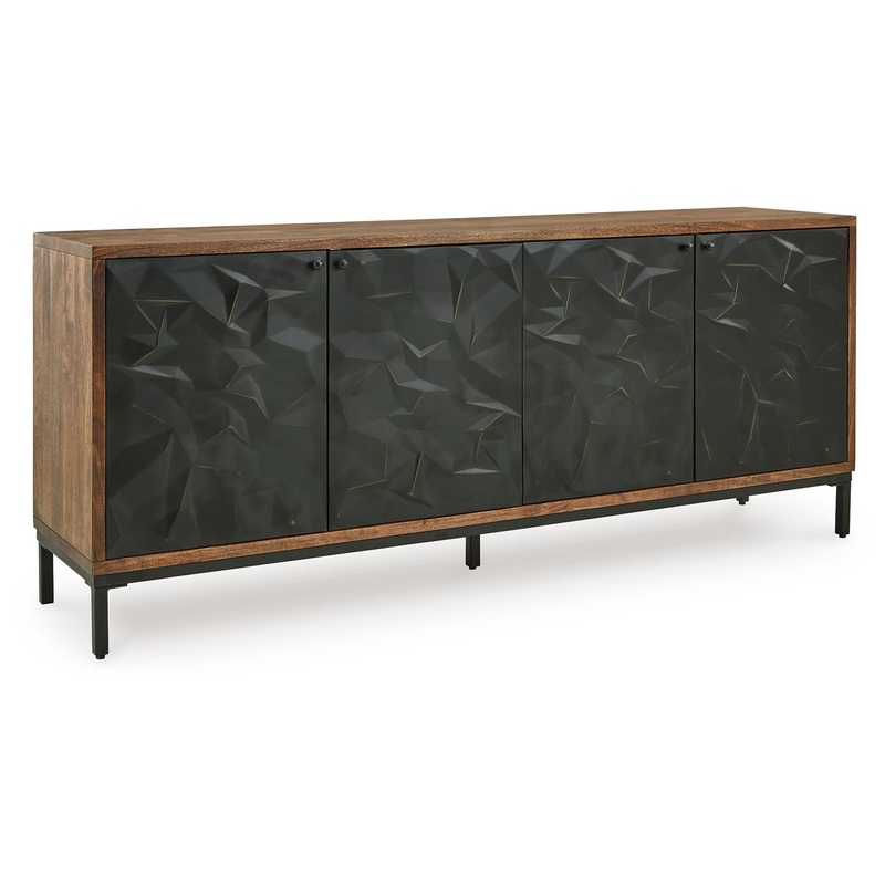 Dorannby – Accent Cabinet – Black / Brown