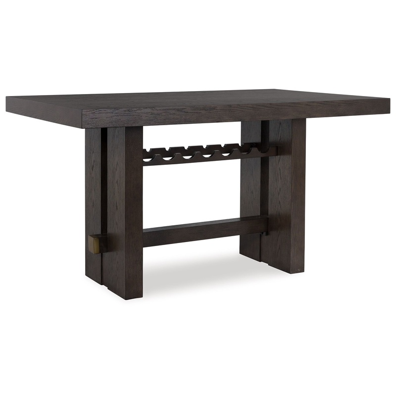 Burkhaus – Rectangular Dining Room Counter Table – Dark Brown