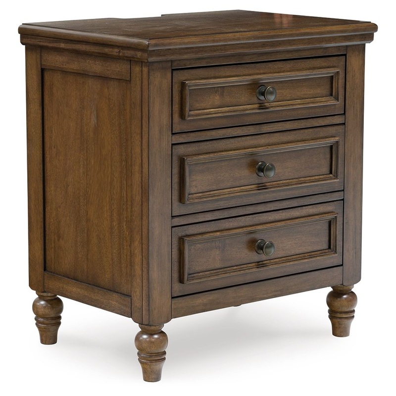 Sturlayne – Three Drawer Night Stand – Brown
