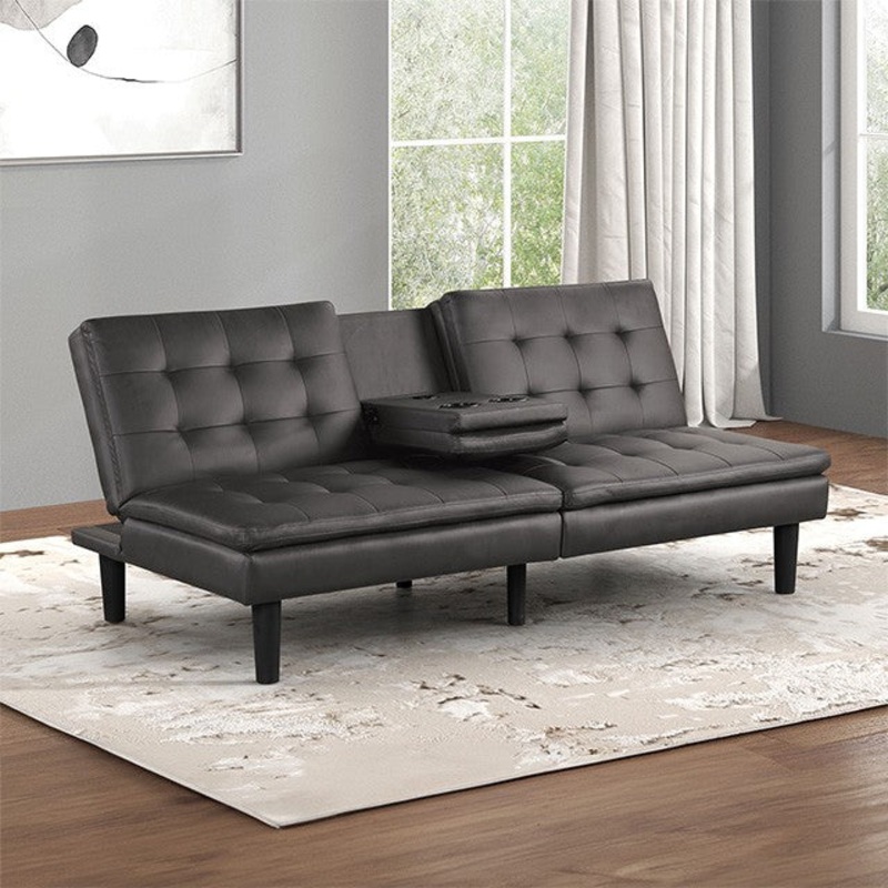 EIDSBERG FUTON SOFA BED By FURNITURE OF AMERICA FM2908GY