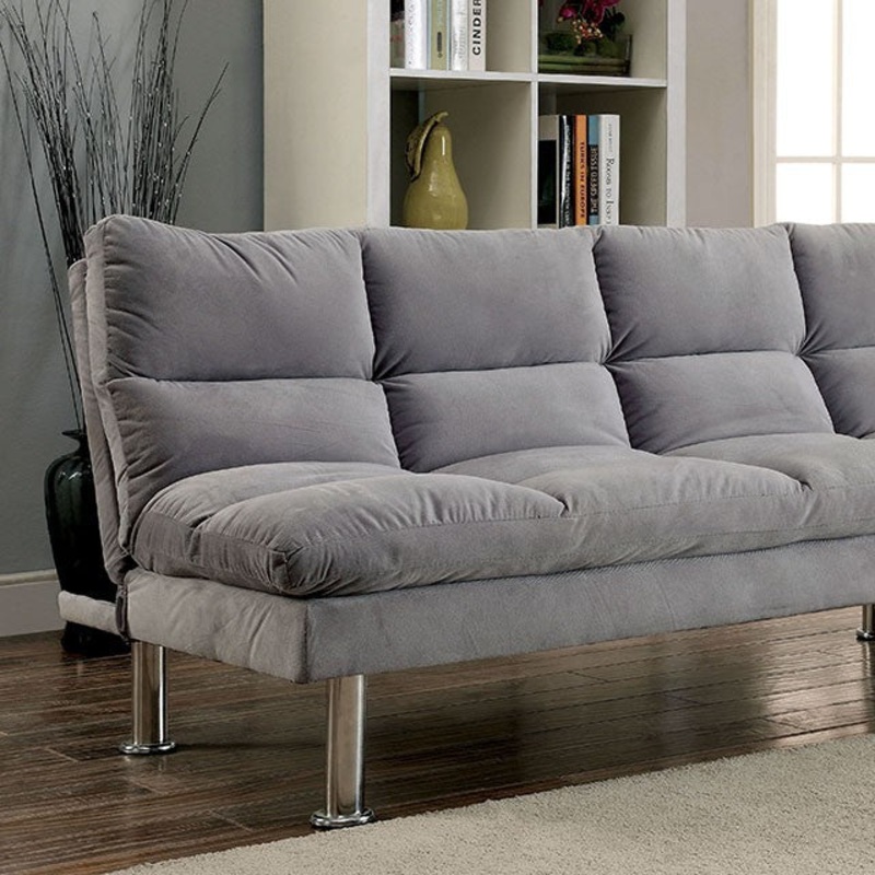 SARATOGA FUTON SOFA By FURNITURE OF AMERICA CM2902GY