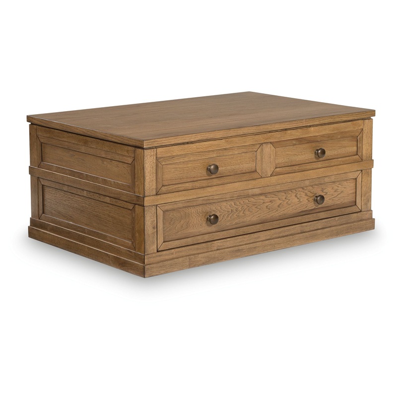 Sharlance – Lift Top Cocktail Table – Light Brown