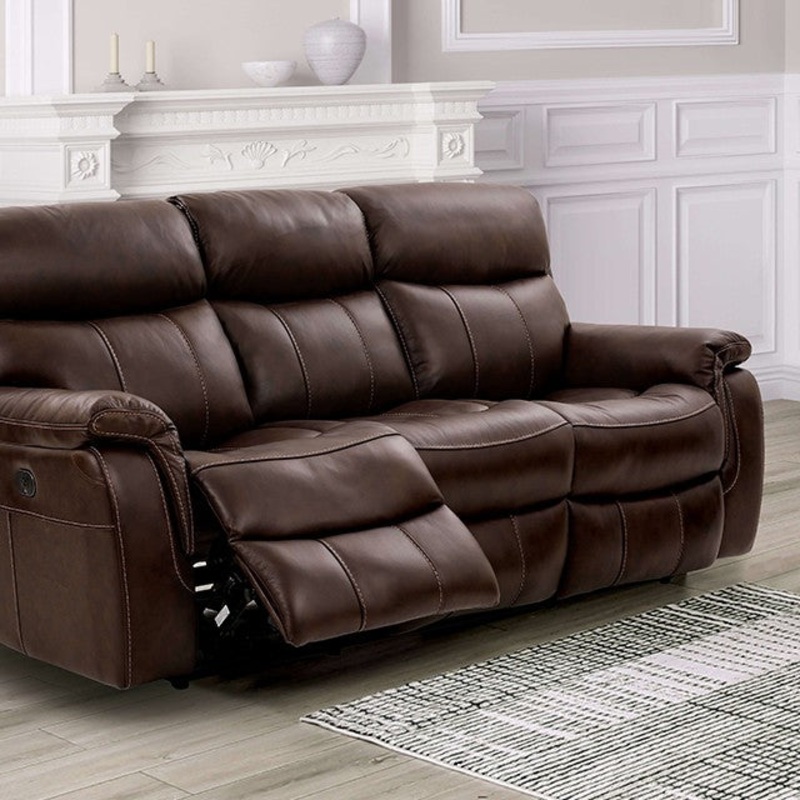 ANTENOR POWER SOFA By FURNITURE OF AMERICA CM9926MB-SF-PM