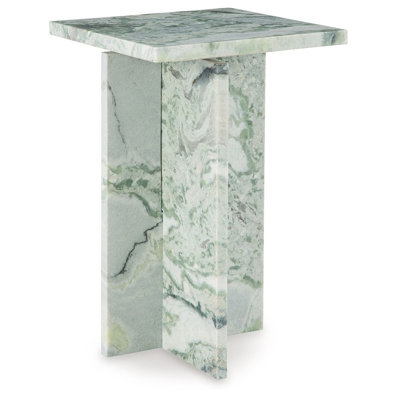 Deaconwell – Accent Table – White / Green