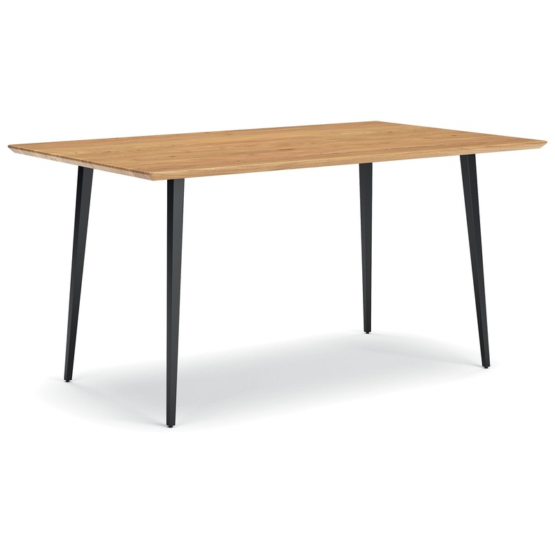 Gretlynn – Rectangular Dining Room Table – Black / Natural