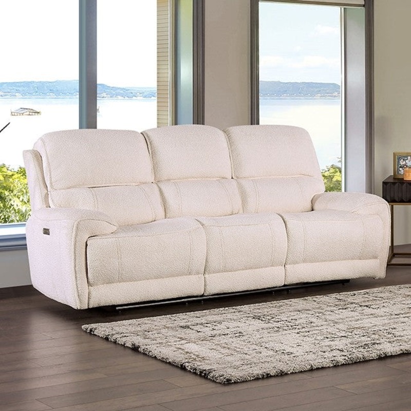 MORCOTE POWER SOFA By FURNITURE OF AMERICA FM62001BG-SF-PM