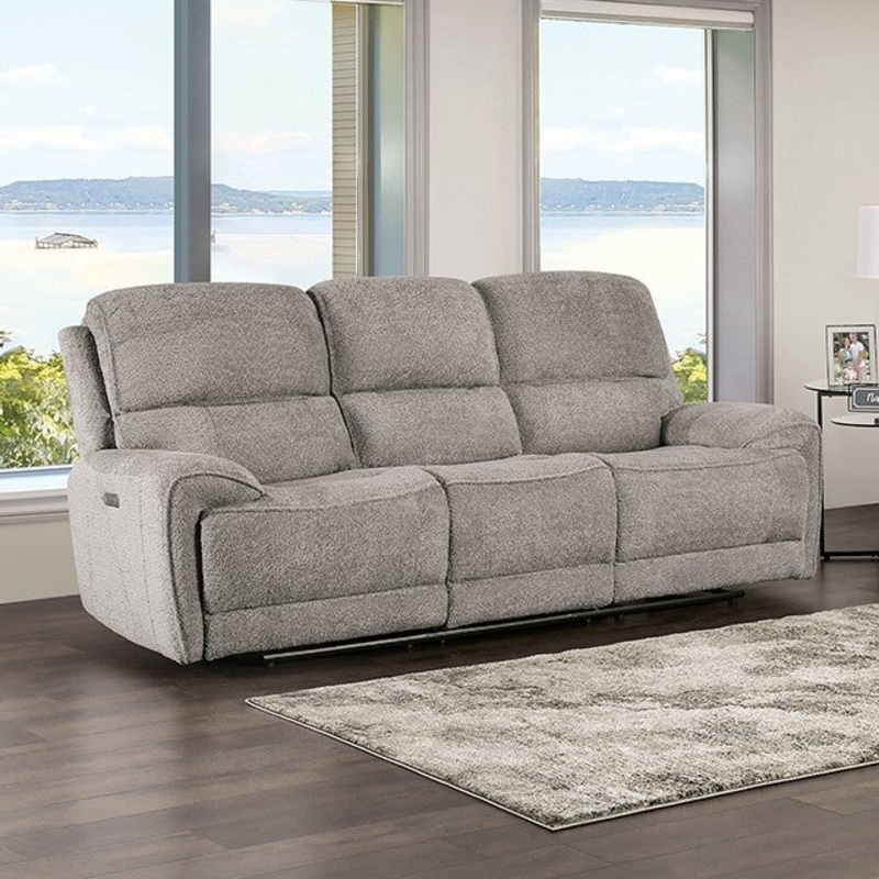 MORCOTE POWER SOFA By FURNITURE OF AMERICA FM62001LG-SF-PM
