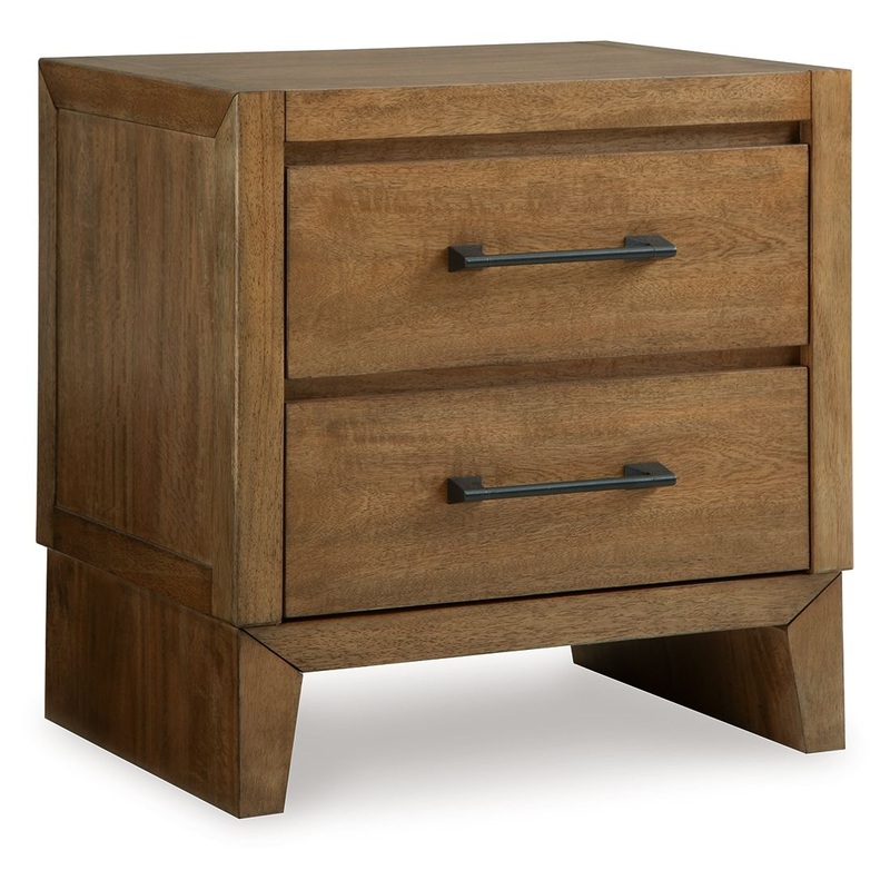 Sherbana – Two Drawer Night Stand – Light Brown