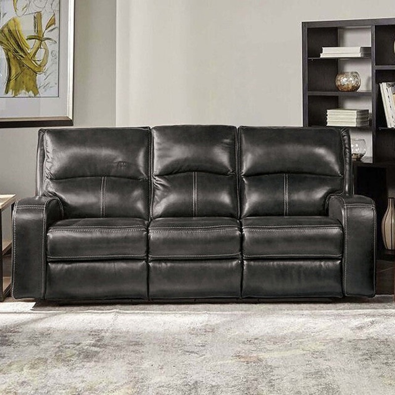 SOTERIOS POWER SOFA By FURNITURE OF AMERICA CM9924DG-SF-PM