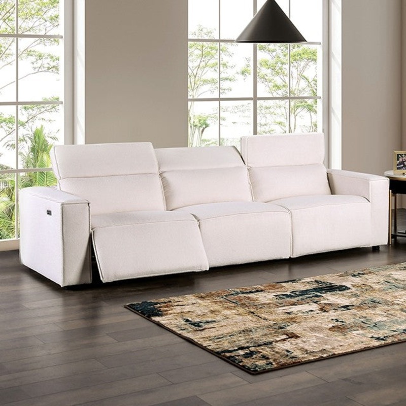 TREHARRIS POWER SOFA By FURNITURE OF AMERICA FM62002WH-SF-PM-PK
