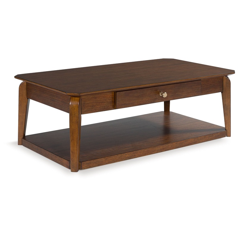 Trenmour – Rectangular Cocktail Table – Medium Brown