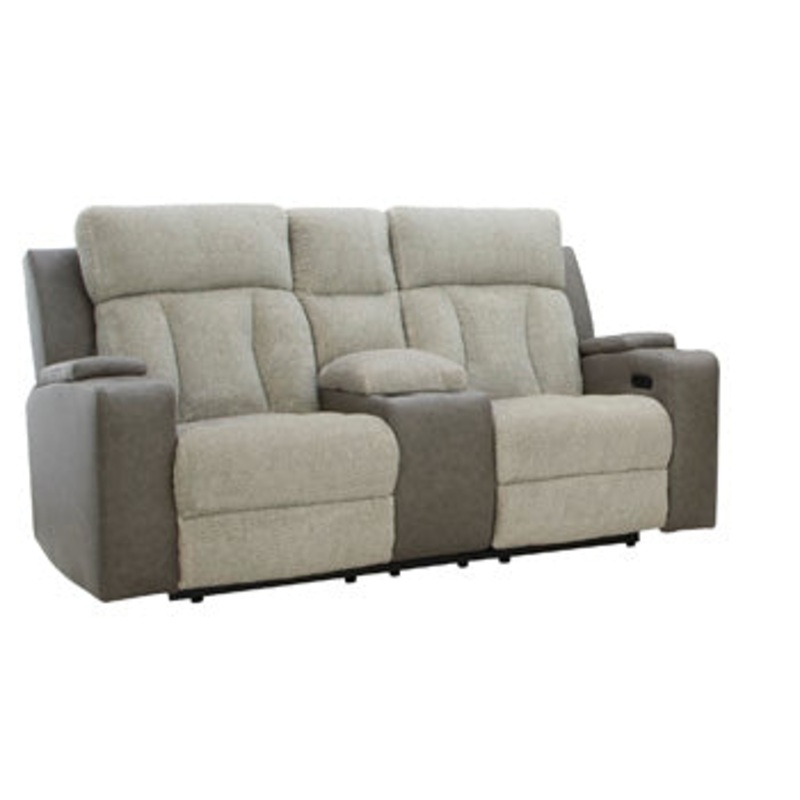 WhipLash Power Reclining Loveseat with Console