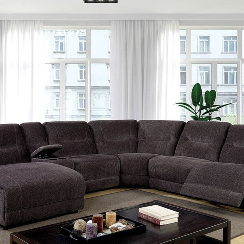 ZUBEN SECTIONAL By FURNITURE OF AMERICA CM6853-SECTIONAL