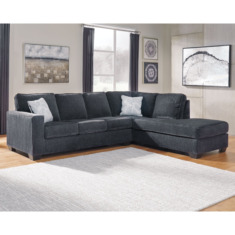 Altari – Sleeper Sectional|Dark Gray|Gray|2 Pc. Left Arm Facing Chaise Sleeper|2 Pc. Right Arm Facing Sofa Sleeper
