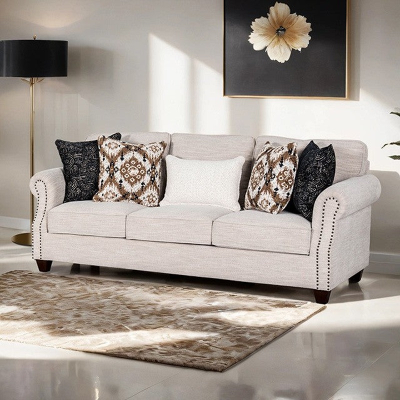 EARLEY SOFA By FURNITURE OF AMERICA FM61009WH-SF