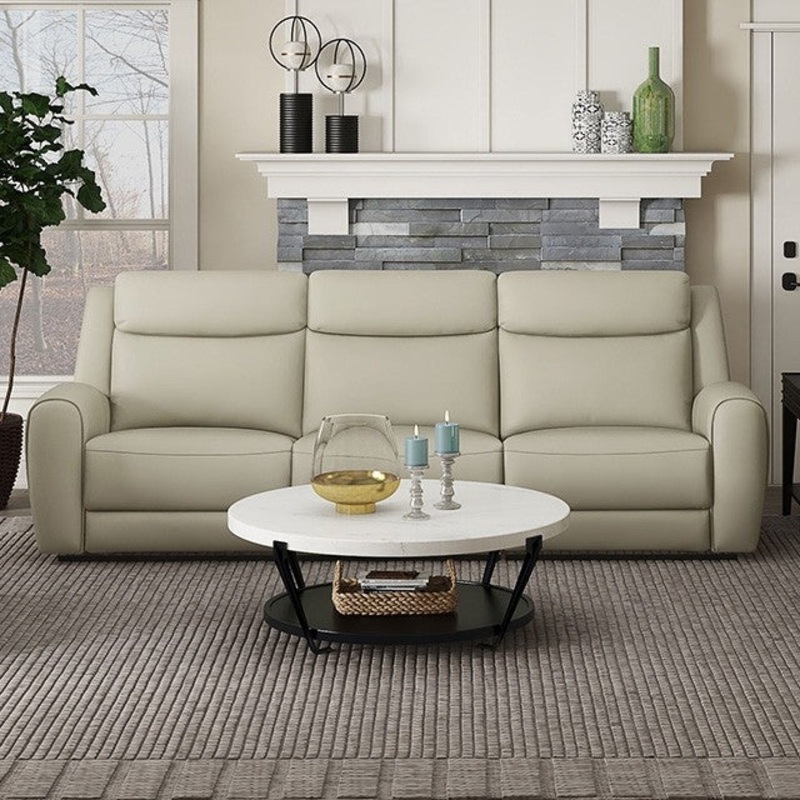 JACOBUS MANUAL RECLINER SOFA By FURNITURE OF AMERICA CM9986BG-SF-M