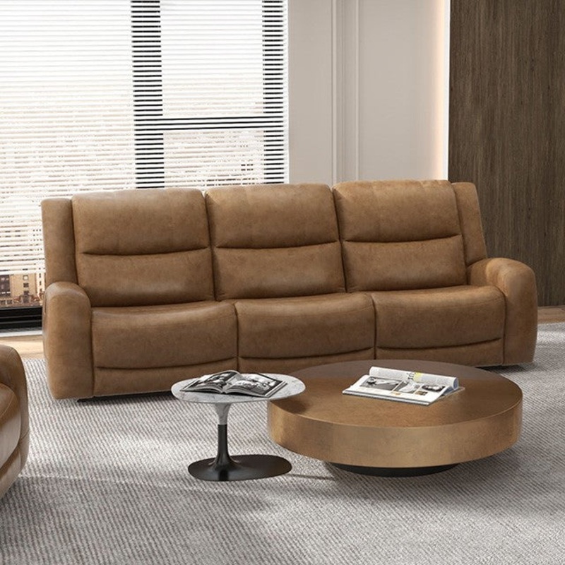 LEOLINUS MANUAL RECLINER SOFA By FURNITURE OF AMERICA CM9989BR-SF-M