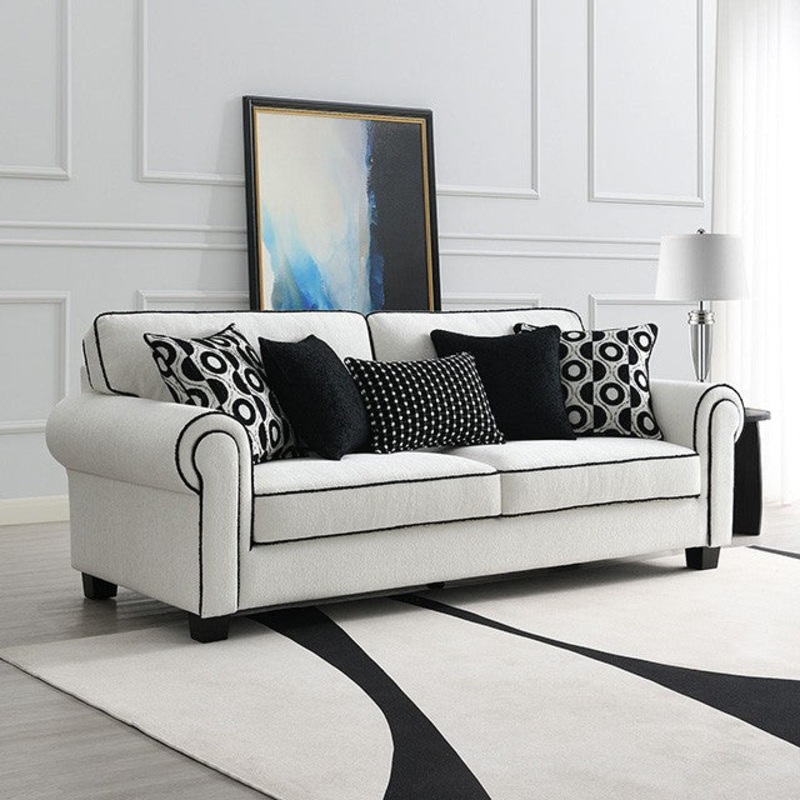 VIVIANI SOFA By FURNITURE OF AMERICA FM61007WH-SF