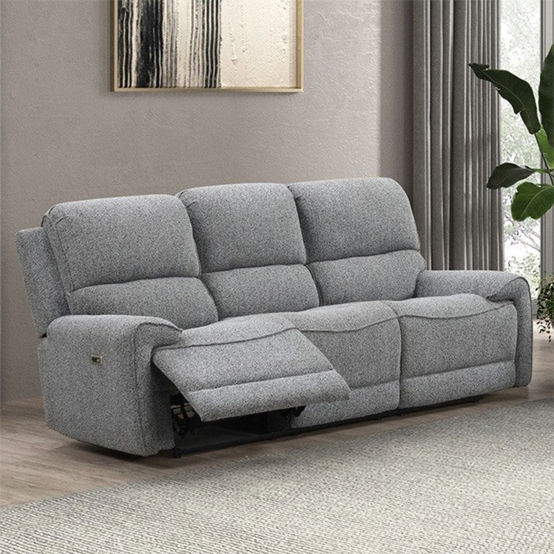 MORCOTE POWER SOFA By FURNITURE OF AMERICA FM62001GY-SF-PM