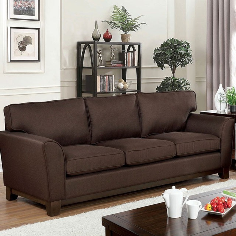 CALDICOT SOFA By FURNITURE OF AMERICA CM6954BR-SF