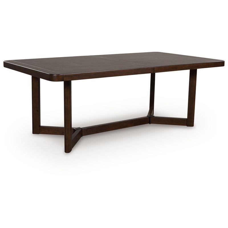 Dilenno – Rectangular Dining Room Extension Table – Dark Brown