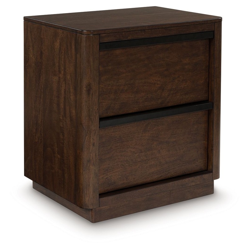 Dilenno – Two Drawer Night Stand – Dark Brown