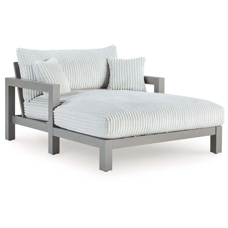 Hurley Park – Chaise Lounge With Cushion – Gray