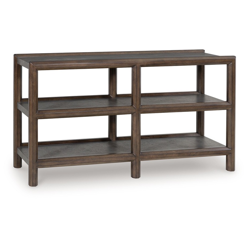 Kallenny – Sofa Table – Brown / Gray
