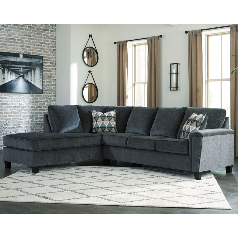 Abinger – Sleeper Sectional|Dark Gray|2-Piece Sleeper Sectional with Left-Arm Facing Chaise|2-Piece Sleeper Sectional with Right-Arm Facing Chaise
