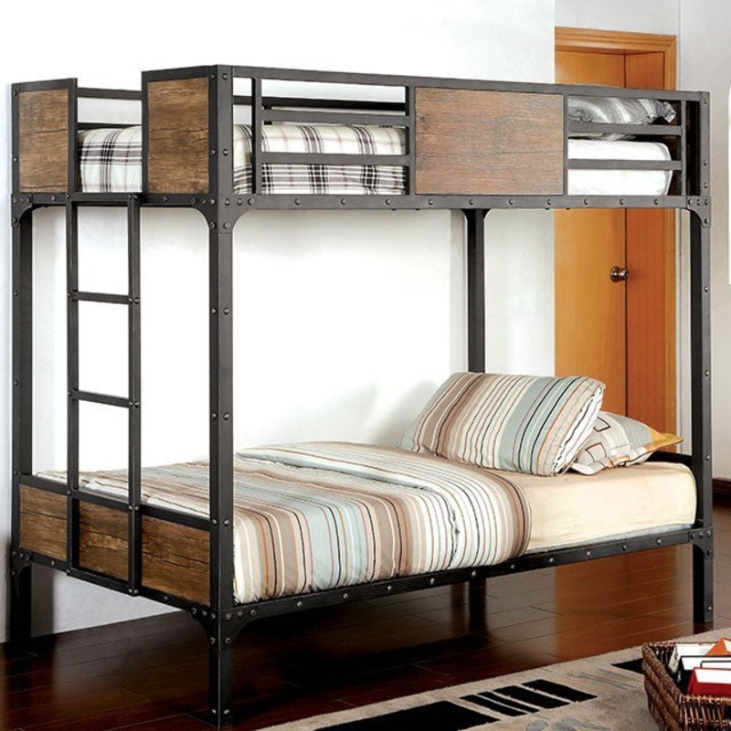 CLAPTON BUNK BED By FURNITURE OF AMERICA CM-BK029