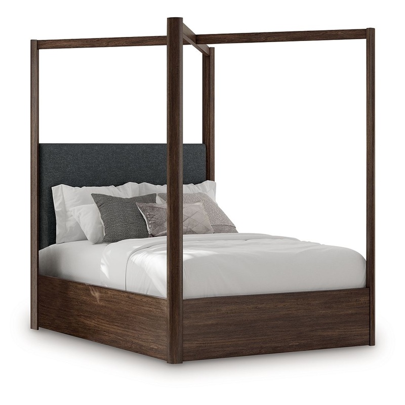 Dilenno – Canopy Bed|Dark Brown|California King|King|Queen