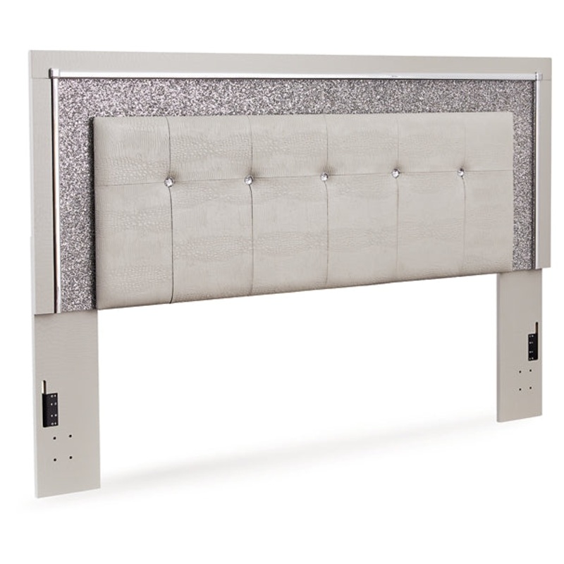 Zyniden King Upholstered Panel Headboard
