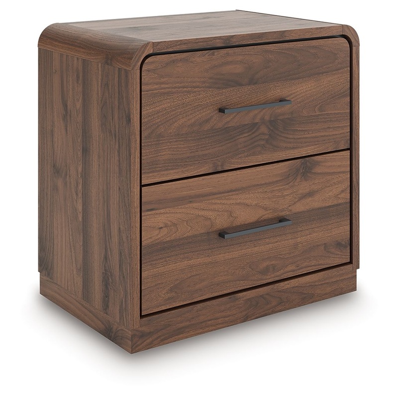 Fortlorn – Two Drawer Night Stand – Walnut Brown