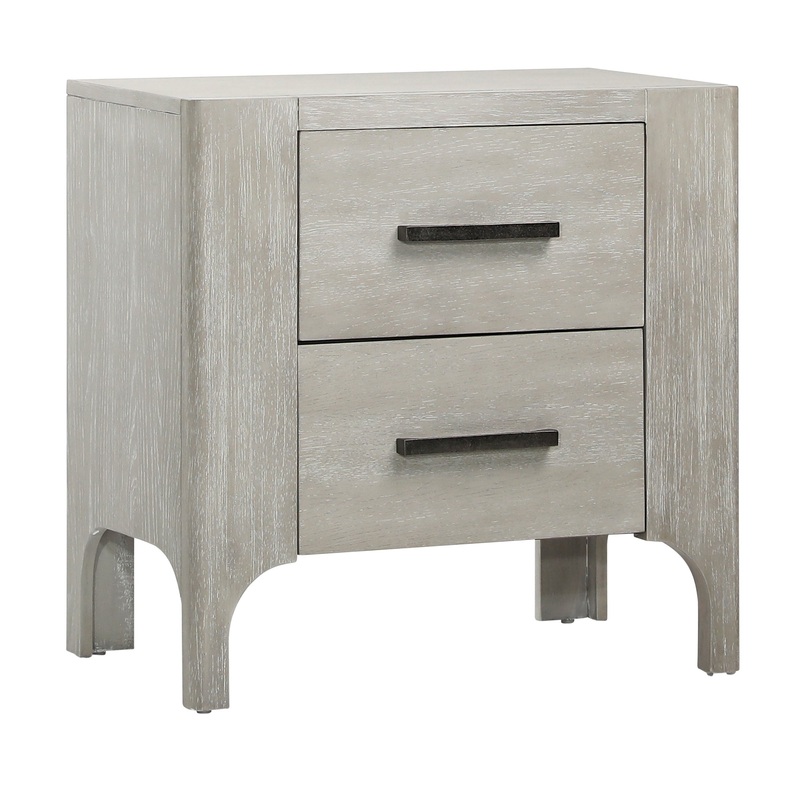 Maiya Light Grey Wash Nightstand