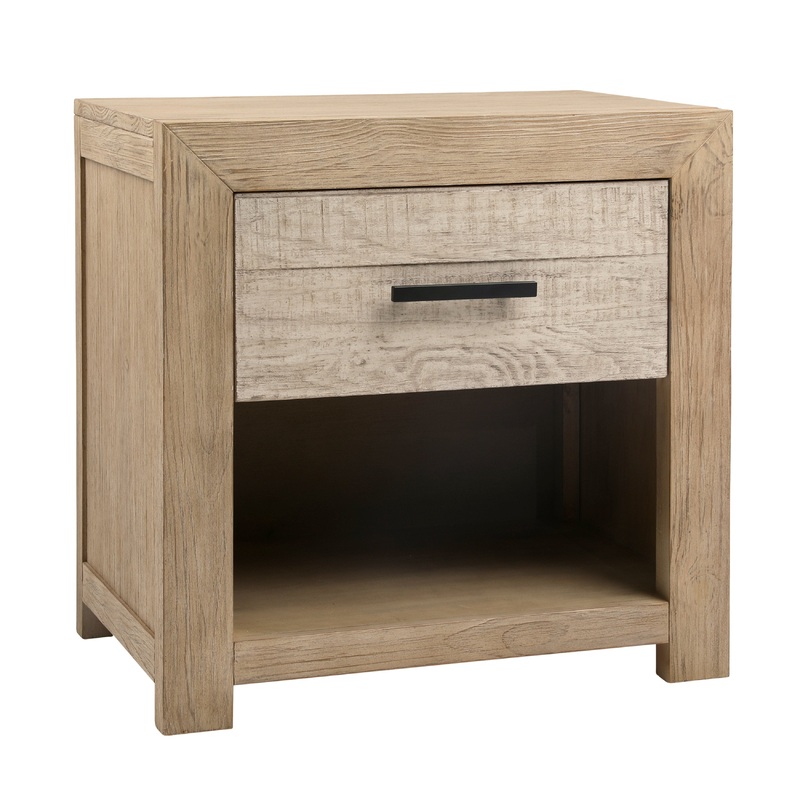 Roux Light and Grey Warm Wash Finish Nightstand