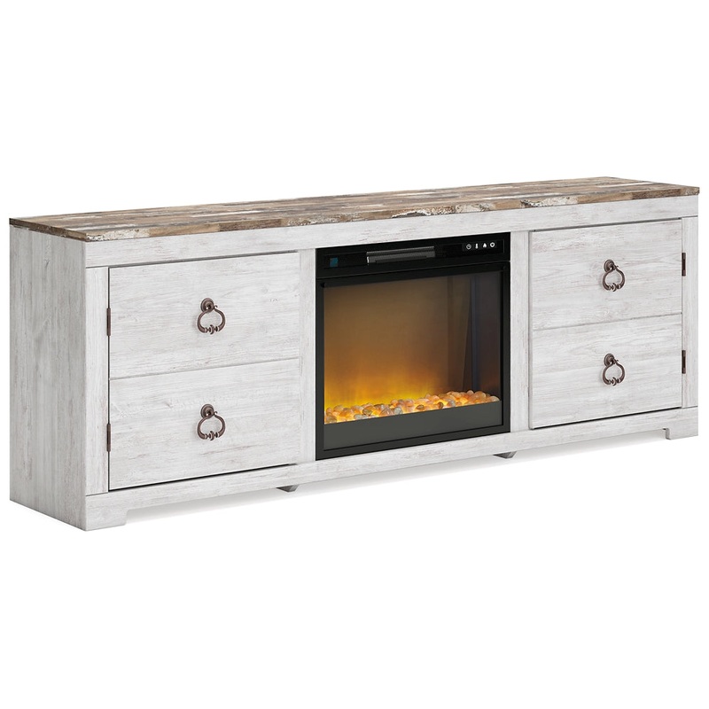 Willowton TV Stand with Electric Fireplace
