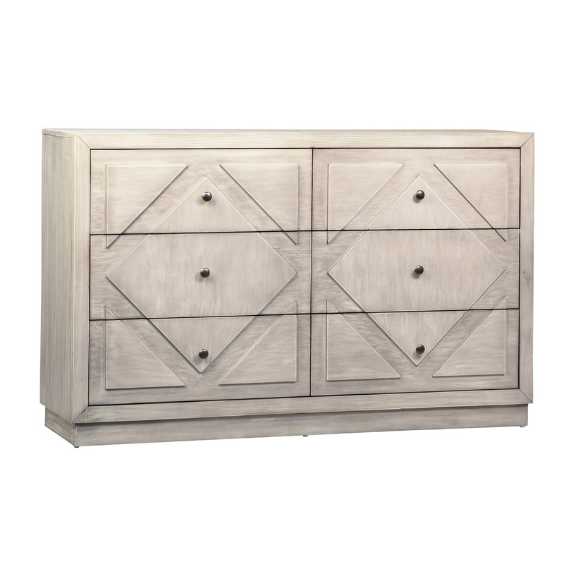 Balmer Light Grey Wash Finish Dresser