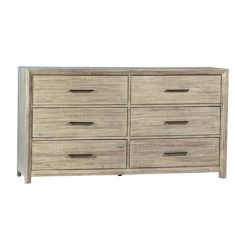 Bern Antique Light Grey Wash Finish Dresser