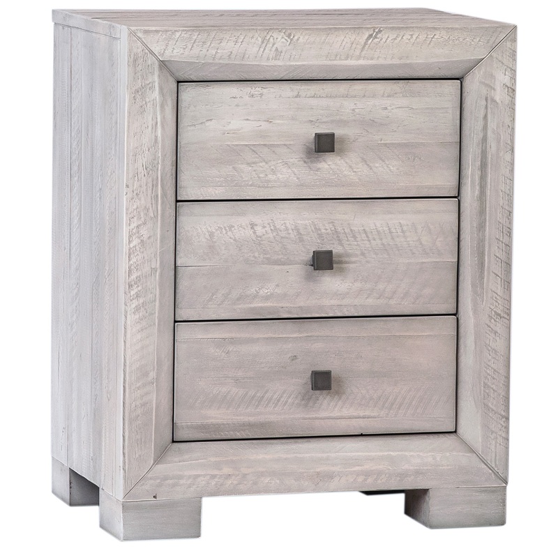 Clancy Light Grey Washed Sealed Finish Nightstand