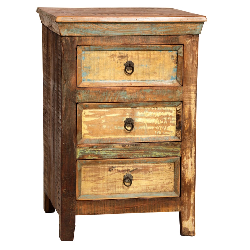 Nantucket Antique Wood Sealed Finish Nightstand