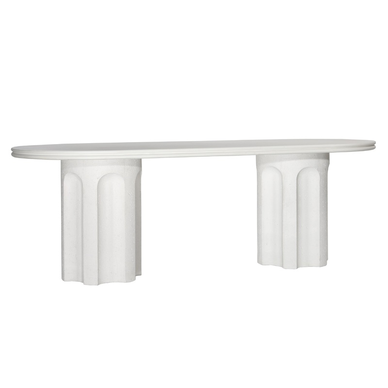 Caitie White Outdoor Dining Table