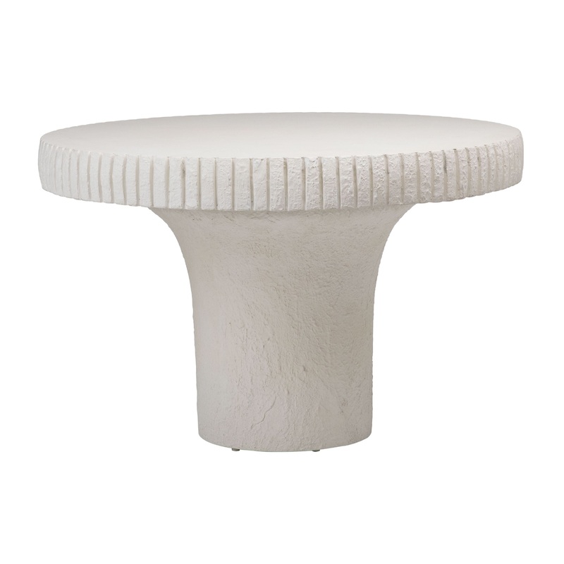 Hardwin White Finish Outdoor Dining Table