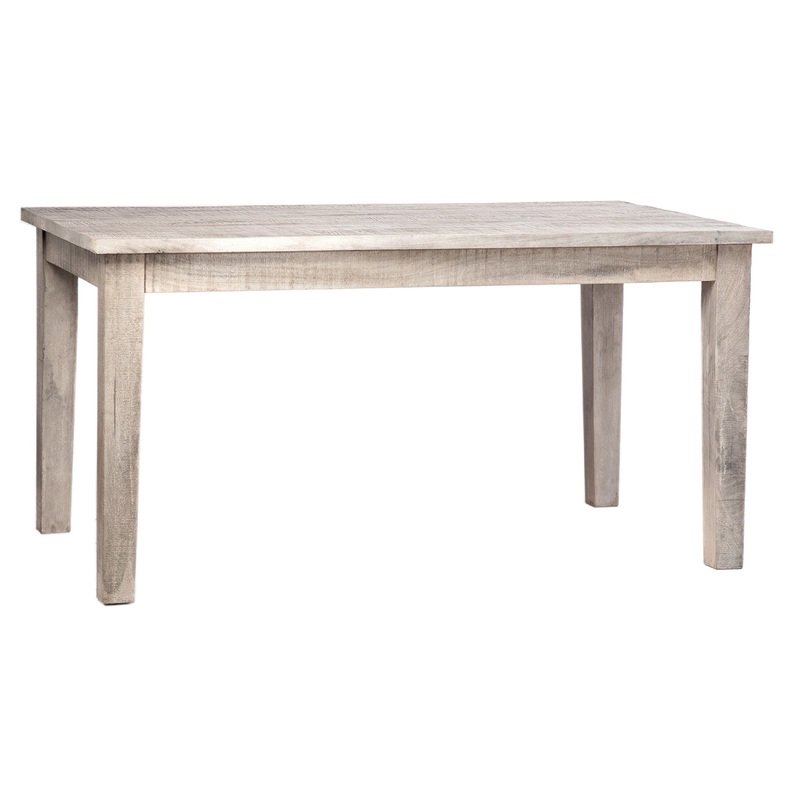 Zion Light Grey Wash Sealed Finish Dining Table