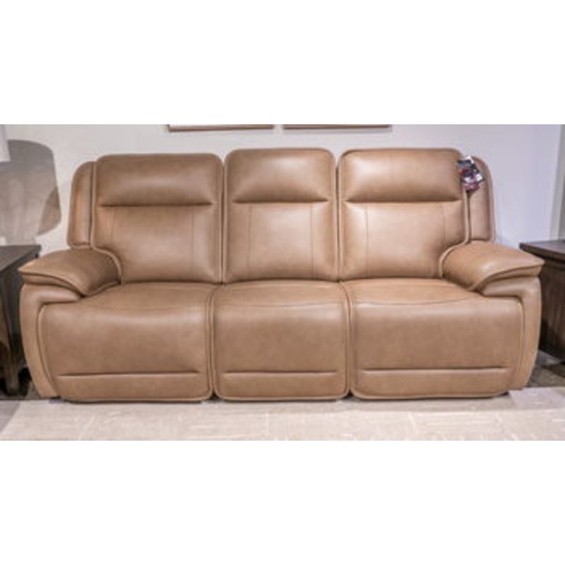 Glencroft – Power Reclining Sofa With Adjustable Headrest – Sahara