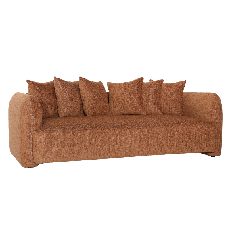 Lucca Anders Terracotta Sofa|Anders Terracotta