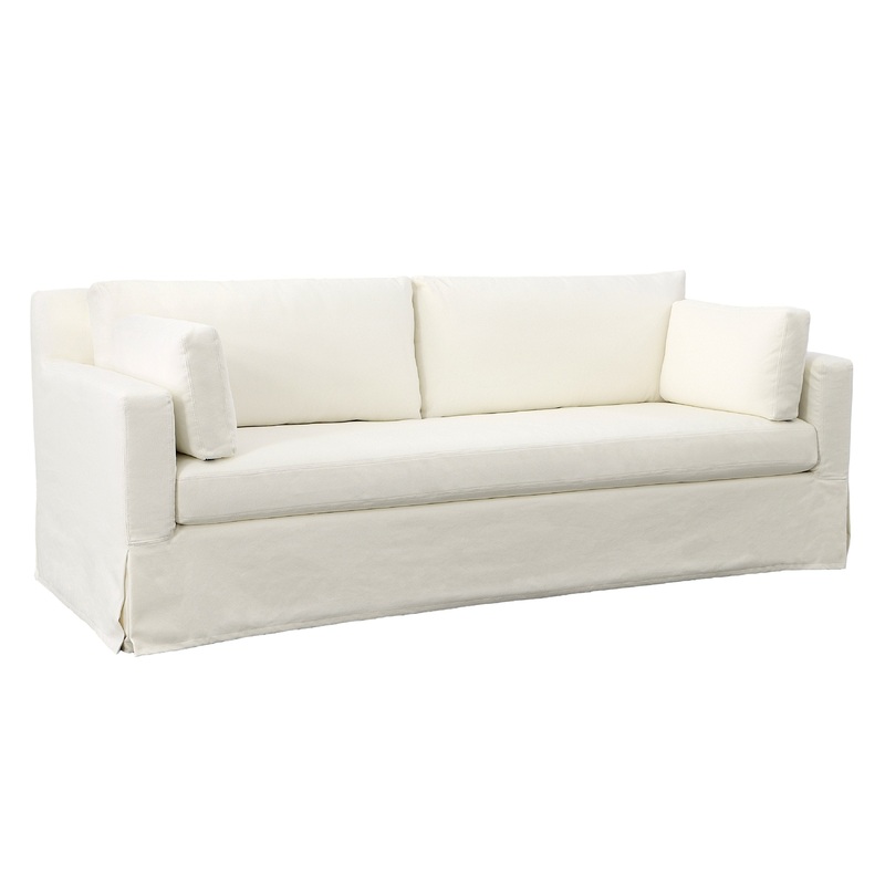 Placida White Outdoor Sofa|White
