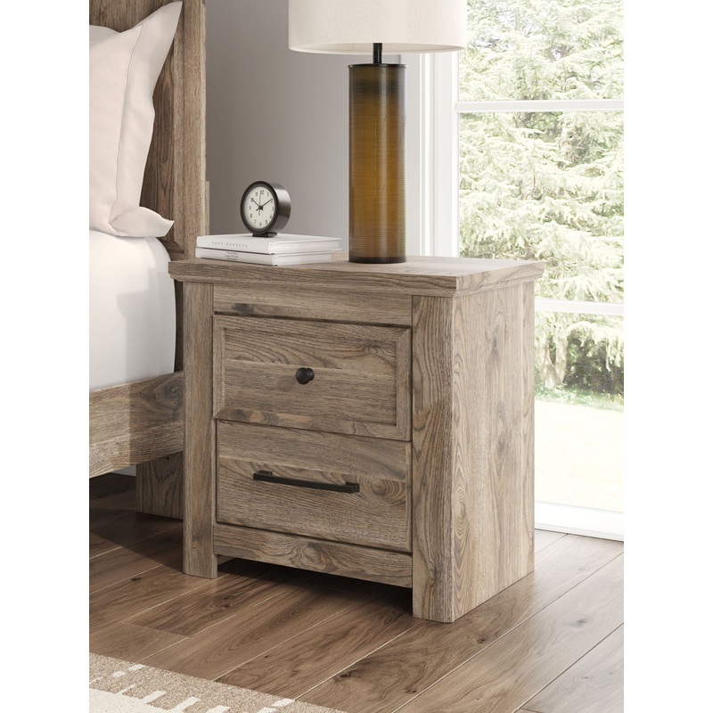 Rusticott – Two Drawer Night Stand – Brown